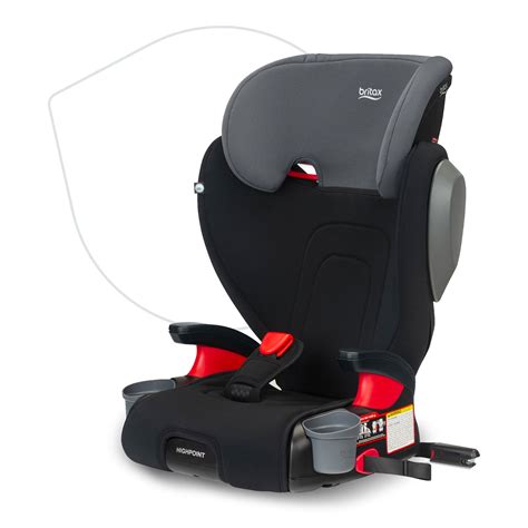 Britax Highpoint Backless Belt-Positioning Booster Seat, Black Ombre ...