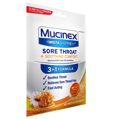 Mucinex InstaSoothe Sore Throat + Soothing Comfort | Mucinex USA
