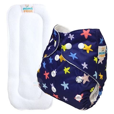 Buy MOM'S PRIDE® Baby Pocket Cloth Diapers Printed Reusable,Washable ...