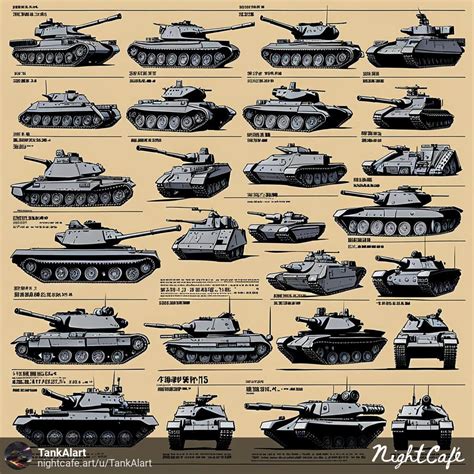Different types of tanks by TankAIart on DeviantArt