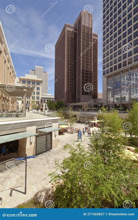 A Scene of Downtown Salt Lake City Mall Area Utah Editorial Photography ...