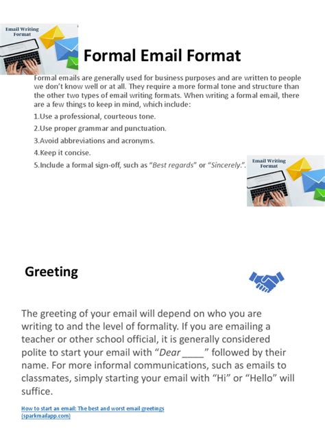 Formal Email Format Sample 的图像结果