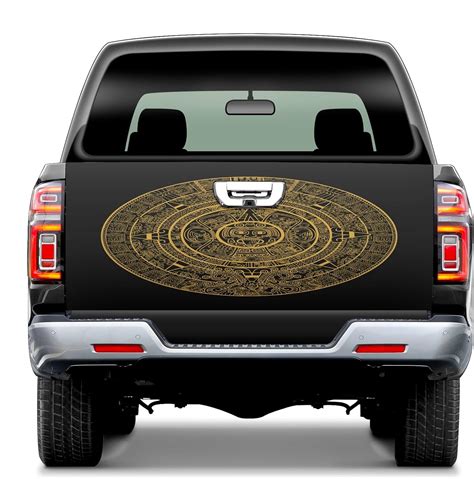 Amazon.com - Aztec Calendar Truck Tailgate Wraps Vinyl Graphic Decal ...