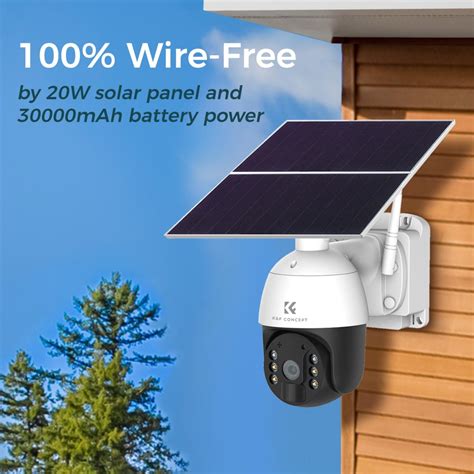 Best 24*7 ContinuoCA Recording WIFI solar security camera CA - K&F Concept
