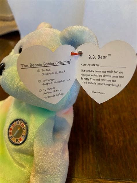 Beanie Baby Birthday Bear, Rare - Etsy