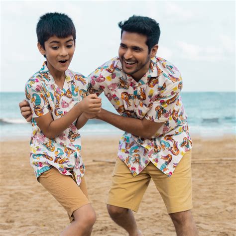 Tura Turi | Beach Shirt for Boys, Men | Mermaid White
