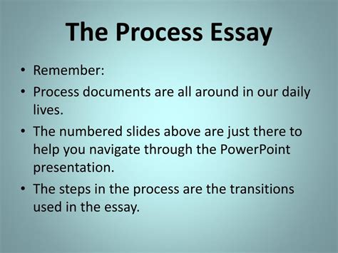 Image result for Process Essay Forat