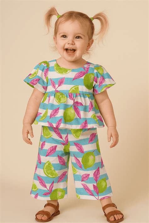 Neon Limes and Leaves Co-ord Set – Anaario