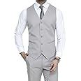 Buy MANQ Men's V.Neck Five Button Slim Fit Formal/Party Waist Coat at ...