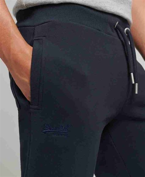 ORGANIC COTTON VINTAGE LOGO EMBROIDERED JOGGERS