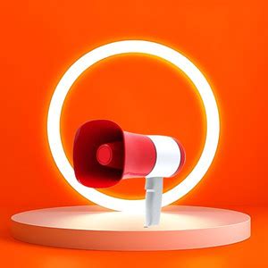 SACRO Handheld Megaphone with Siren, Microphone & Rechargeable for ...