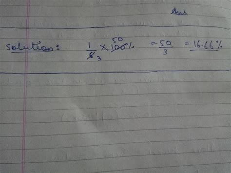 2. Express 1/6 as a percent. - Brainly.in