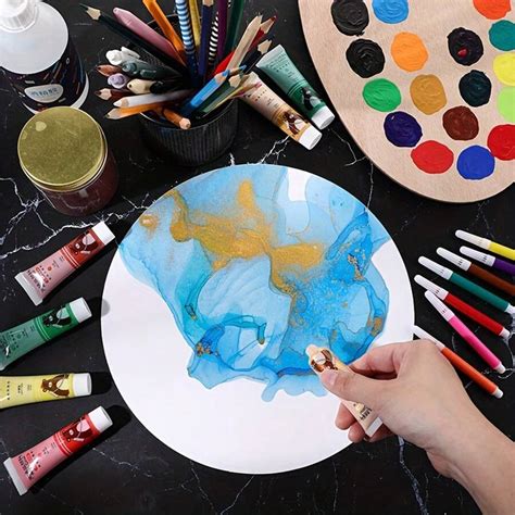 20 feuilles de carton blanc mat rond - carton de 200g/m² pour la ...