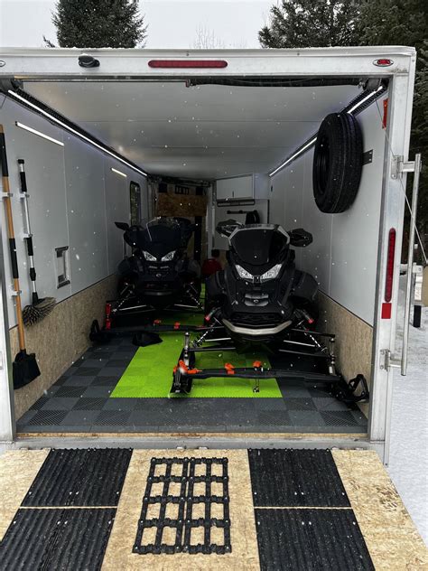 Enclosed Snowmobile Trailer Flooring