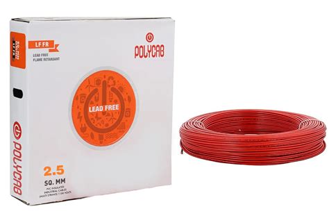 Polycab PVC Insulated 2.5mm Single Core Flexible Copper Wires & Cables ...