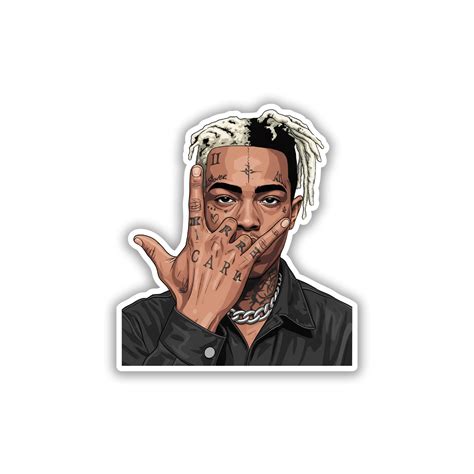 XXXTENTACION - SAD STAR STICKER – STICKYFUNK PREMIUM STICKERS