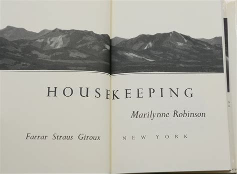Housekeeping Marilynne Robinson Summary at Jackie Proctor blog