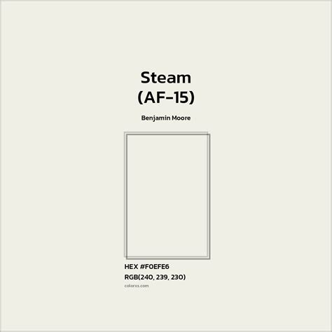 Benjamin Moore Steam (AF-15) Paint - color codes, matching paints and ...