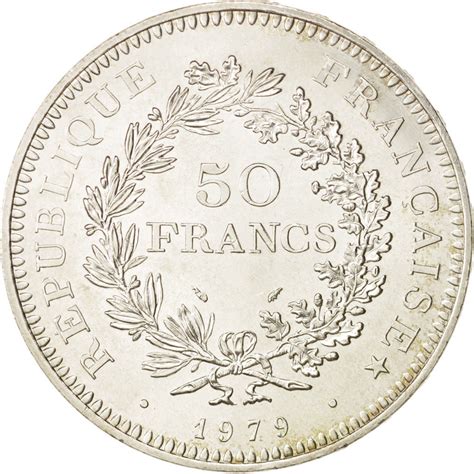 #99398 France, Hercule, 50 Francs, 1979, Paris, SPL, Argent, KM:941.1 ...