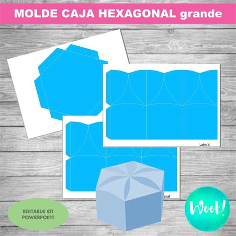 Image result for Hexagonal Box Template