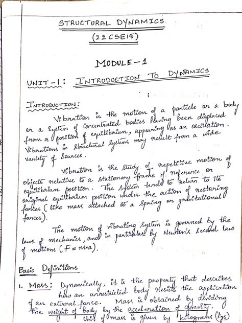 Structural Dynamics Course 的图像结果