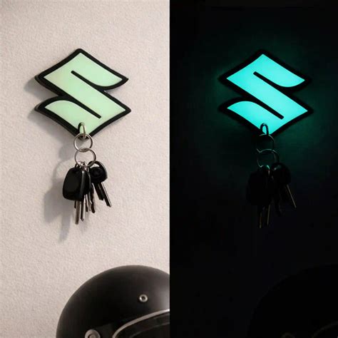 Suzuki Key Holder | Premium Mirror Finish | Wall Mounted Key Stand for ...