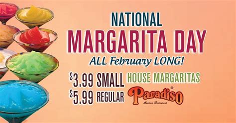 National Margarita MONTH, Paradiso Mexican Restaurant Fargo, February 1 ...