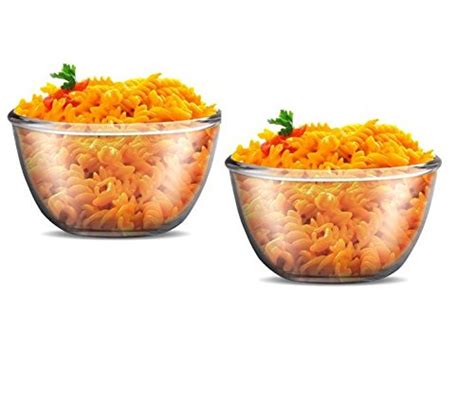 Buy Treo Borosilicate Glass Solid Mixing Bowl - 500 ml, Set of 2 ...