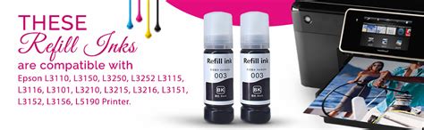 INKSPOT 003 Ink for Epson Printers - L3110, L3150, L3115, L3116, L3101 ...