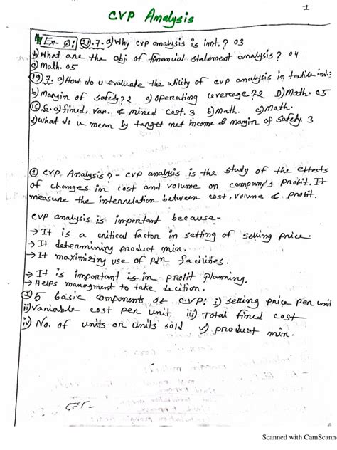 CVP Analysis 的图像结果