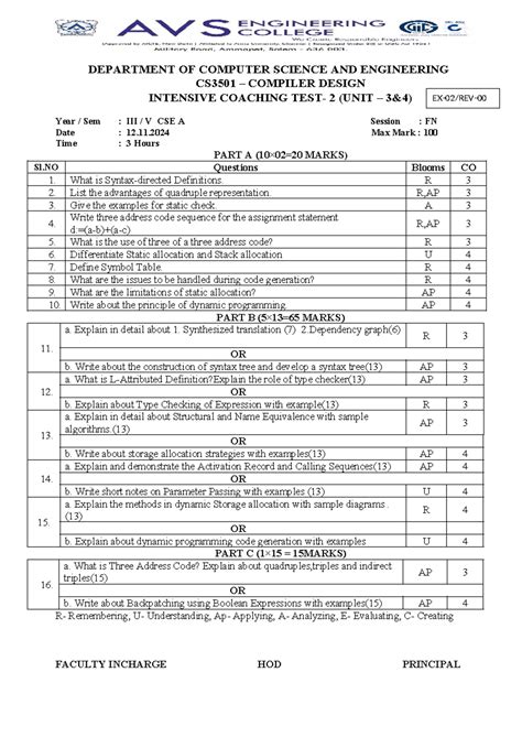 ICT Testbbb - 2 - QUESTION SET - DEPARTMENT OF COMPUTER SCIENCE AND ...