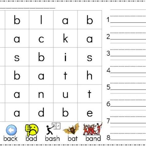 Words Beginning With /ba/ Everything Phonics for Kindergarten and First ...