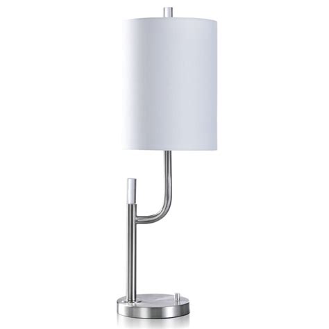 StyleCraft Home Collection Rosalind Silver On/Off switch Table Lamp ...