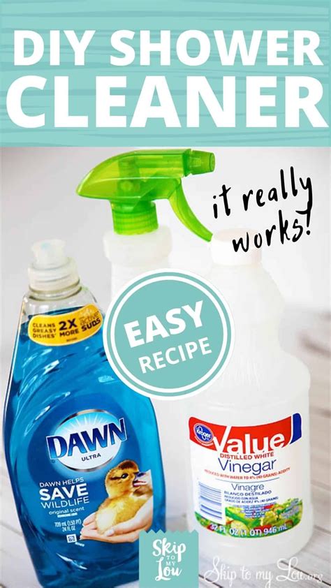 Dawn and Vinegar Homemade Bath and Shower Cleaner {Recipe} | Skip To My ...