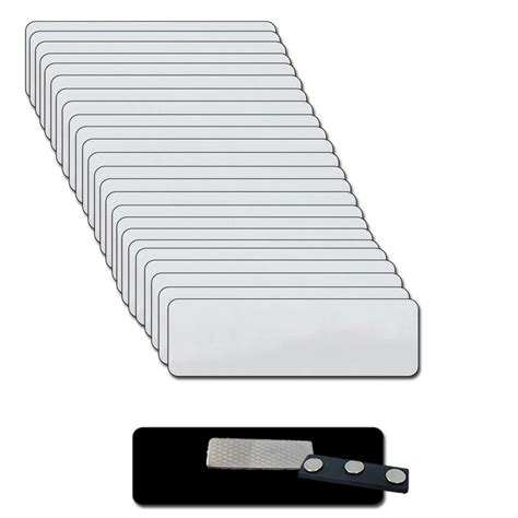 Buy Name Tags with Super Strong Magnetic Fastener - 25pk Kit Includes ...