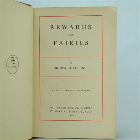 Rewards and Fairies by Rudyard Kipling: Very Good Hardcover (1910) 1st ...
