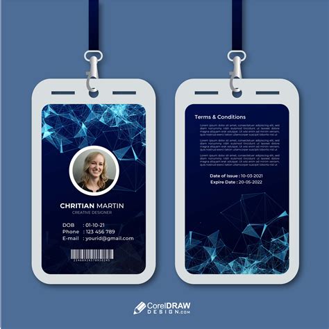 Download Abstract Technology Corporate ID card Template | CorelDraw ...