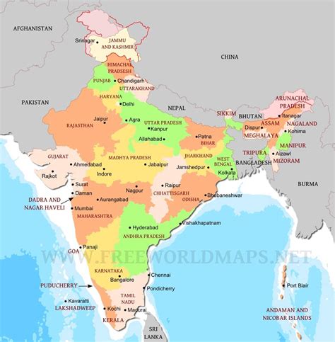 Top 999+ india political map images – Amazing Collection india ...