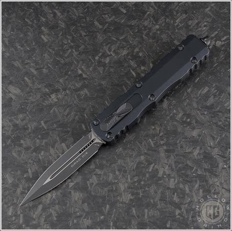 Microtech Knives Dirac D/E Automatic OTF D/A Knife (2.875in Black Plain ...