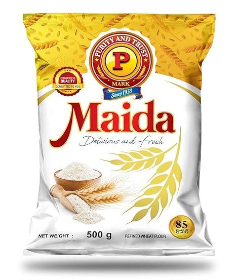 P Mark Maida 500 grams | Premium Maida | 100% Natural | Refined Wheat ...