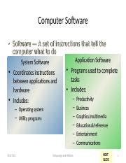 Image result for Definition of Computer Software