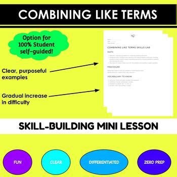 Combining Like Terms for Beginners 的图像结果