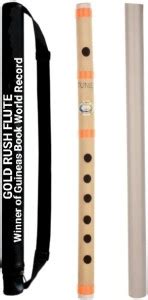Gold Rush G Tune Scale 17 Inch Size & SIX Hole Flute (Bansuri) For ...