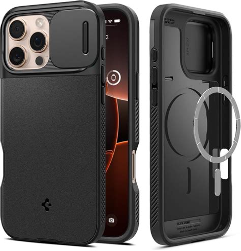 Spigen Optik Armor MagFit Back Cover Case Compatible with iPhone 16 Pro ...
