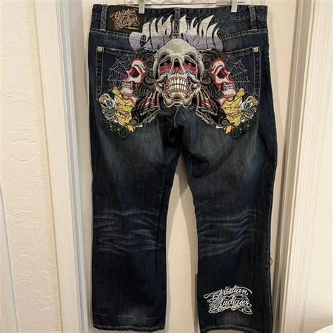 Ed hardy pants Size:34x34 Baggy fit DM ME BEFORE... - Depop