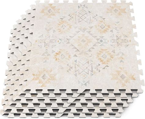 Amazon.com: Ablecozy Puzzle Exercise Mat 3/8”, EVA Interlocking Foam ...