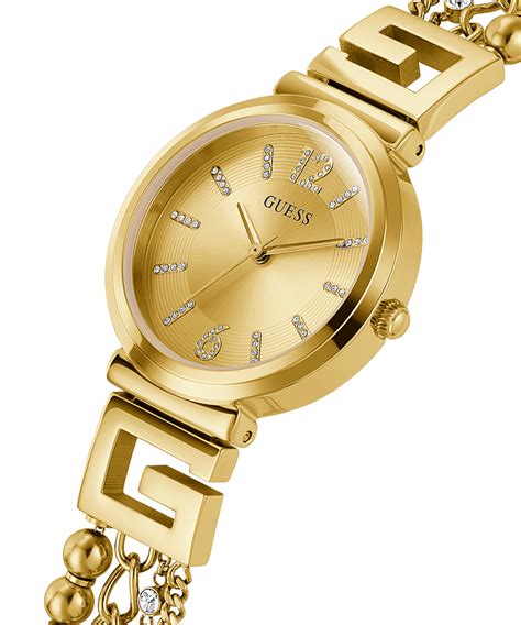 GOLD TONE CASE GOLD TONE STAINLESS STEEL WATCH