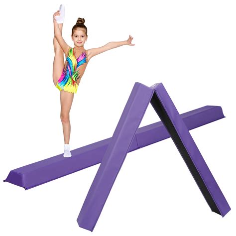 Buy ZENY 6ft Folding Gymnastics Balance Beam Foam Floor Balance Beam ...