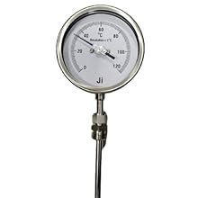 "Ji" Japsin Instrumentation Bi-Metal Dial Thermometer | Range: 0-120 ...