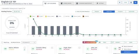 Add Students to Existing Assessments in Pear Assessment